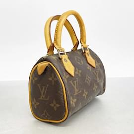 Louis Vuitton-Louis Vuitton Monogram Mini Speedy Handbag-Brown