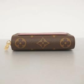 Louis Vuitton-Louis Vuitton Monogram Portefeuille Lou Wallet-Brown,Fuschia