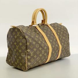 Louis Vuitton-Louis Vuitton Monogram Keepall 45 Boston Bag-Brown