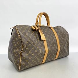 Louis Vuitton-Louis Vuitton Boston Bag Monogram Keepall 50-Brown