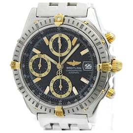 Breitling-Breitling Chronomat 18K Gold Steel Automatic Watch-Other
