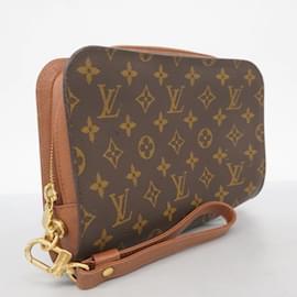Louis Vuitton-Sac à main Louis Vuitton Clutch Monogram Orsay M51790-Marron