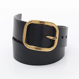 Loewe-Ceinture ronde en cuir souple Loewe-Noir