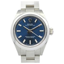Rolex-Rolex Oyster Perpetual 28 Blue Dial Wristwatch-Other