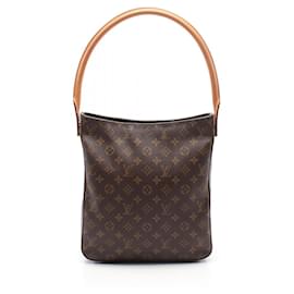 Louis Vuitton-Louis Vuitton Looping GM Monogram Shoulder Bag-Brown,Monogram