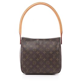 Louis Vuitton-Louis Vuitton Looping MM Monogram Shoulder Bag-Brown,Monogram
