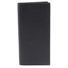 Louis Vuitton-Louis Vuitton Taiga Leather Long Wallet-Black,Grey