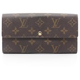 Louis Vuitton-Louis Vuitton Portefeuille Sarah Monogram Fleuri Long Wallet-Brown