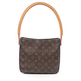 Louis Vuitton-Louis Vuitton Looping MM Monogram Shoulder Bag-Brown,Monogram