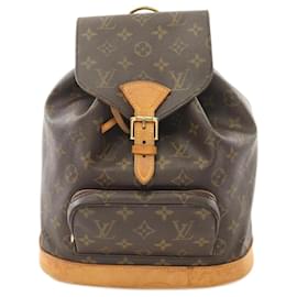 Louis Vuitton-Louis Vuitton Montsouris MM Rucksack-Brown,Monogram