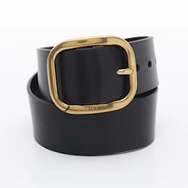 Loewe-Ceinture ronde en cuir souple Loewe-Noir