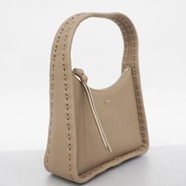 Fendi-Sac à main en cuir Fendi Selleria Fendsens-Marron