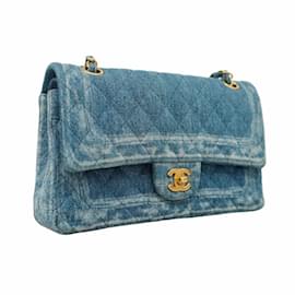 Chanel-Chanel Denim Blue Shoulder Bag-Blue
