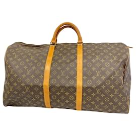 Louis Vuitton-Louis Vuitton Monogram Keepall 60 Boston Bag-Brown