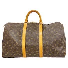 Louis Vuitton-Louis Vuitton Monogram Keepall 50 Boston Bag-Brown
