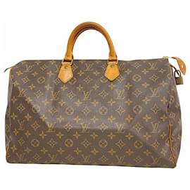 Louis Vuitton-Louis Vuitton Monogram Speedy 40 Handbag-Brown