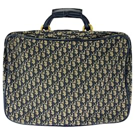 Christian Dior-Christian Dior Vintage Trotter Handbag-Beige,Navy blue