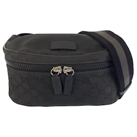 Gucci-Sac à bandoulière Gucci en toile GG noire-Noir