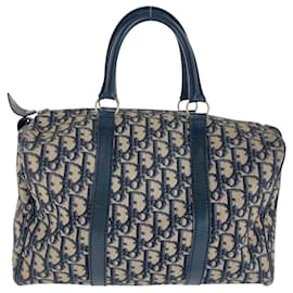 Christian Dior-Christian Dior Vintage Trotter Navy Handbag-Navy blue