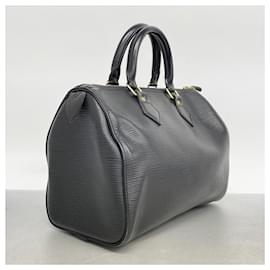 Louis Vuitton-Louis Vuitton Epi Speedy 25 Handbag in Noir-Black