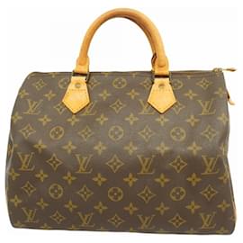 Louis Vuitton-Louis Vuitton Monogram Speedy 30 Handbag-Brown