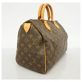 Louis Vuitton-Louis Vuitton Monogram Speedy 30 Handbag-Brown