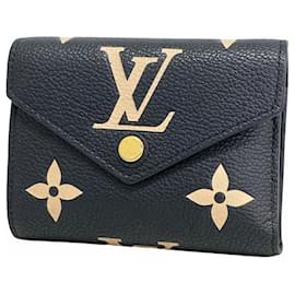 Louis Vuitton-Louis Vuitton Tri-fold Wallet-Black,Beige