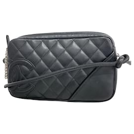 Chanel-Chanel Black Lambskin Shoulder Bag-Black