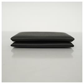 Hermès-Hermes Calvi Epsom Leather Card Case-Black