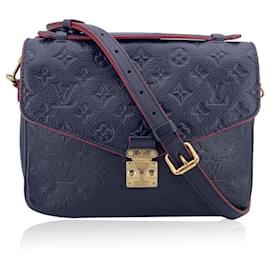 Louis Vuitton-Louis Vuitton Leather Crossbody Bag Metis-Blue
