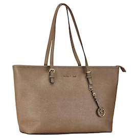 Michael Kors-Michael Kors Jet Set Travel Tote Bag Brown-Brown