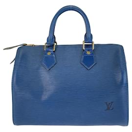 Louis Vuitton-Louis Vuitton Epi Speedy25 Handbag M43015-Blue
