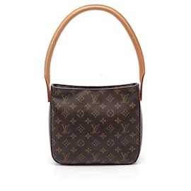 Louis Vuitton-Louis Vuitton Monogram Looping MM Shoulder Bag M51146-Metallic,Bronze