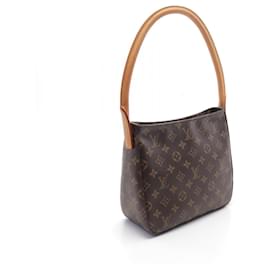 Louis Vuitton-Louis Vuitton Monogram Looping MM Shoulder Bag M51146-Metallic,Bronze