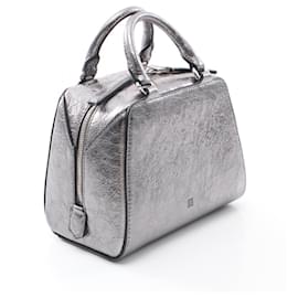 Givenchy-Givenchy Leather Antigona Cube Nano Handbag BB50ZUB1Q9070-Silvery,Metallic