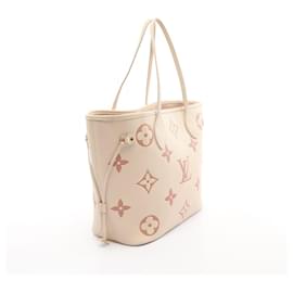 Louis Vuitton-Louis Vuitton Monogram Empreinte Neverfull MM Tote Bag M21579-Brown,Beige