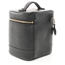 Chanel-Chanel Leather Coco Mark Handbag A01998-Black