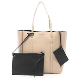 Balenciaga-Sac tote en cuir Balenciaga Everyday S 475199-2760-Blanc