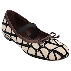 Valentino Garavani-Valentino Garavani Ballerinas Beige-Brown,Beige