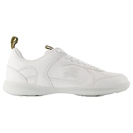 Burberry-Lf Blade Sneakers - Burberry - Leather - White-White