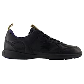 Burberry-Lf Blade Sneakers - Burberry - Leather - Black-Black