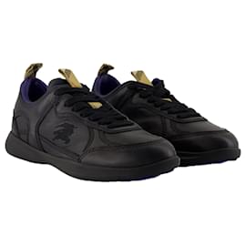 Burberry-Lf Blade Sneakers - Burberry - Leather - Black-Black