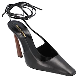 Saint Laurent-Saint Laurent Blade 'Black Pointed Toe Stiletto'-Black