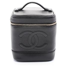 Chanel-Chanel Caviar Skin Coco Mark Handbag A01998-Black