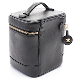 Chanel-Chanel Caviar Skin Coco Mark Handbag A01998-Black