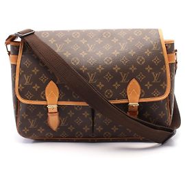 Borsa a Spalla Gibeciere GM Monogramma Louis Vuitton M42246 Marrone
