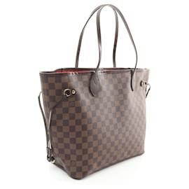 Louis Vuitton-Louis Vuitton Damier Ebene Neverfull MM Tote Bag N41358-Brown