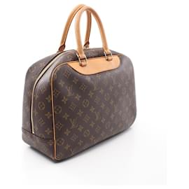 Louis Vuitton-Louis Vuitton Monogram Deauville Handbag M47270-Brown