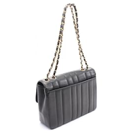 Chanel-Chanel Grained Calfskin Mademoiselle Shoulder Bag 3489788-Black