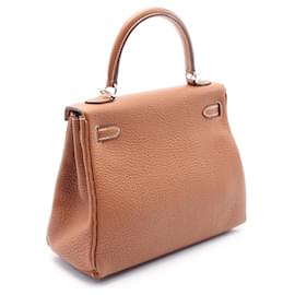 Hermès-Hermes Togo Kelly 25 Handbag 044624CK Stamp B (2023)-Metallic,Bronze